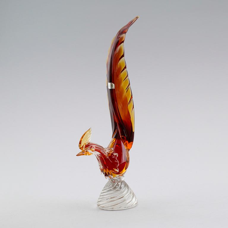 FIGUR, glas, Murano, 1900-talets mitt.