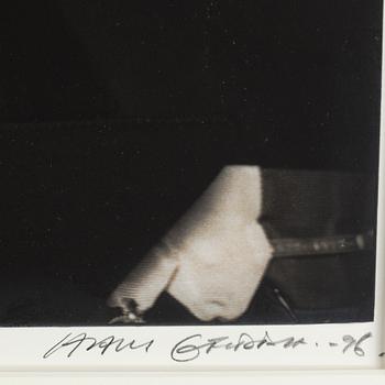 Hans Gedda, photograph signed and dated -96.