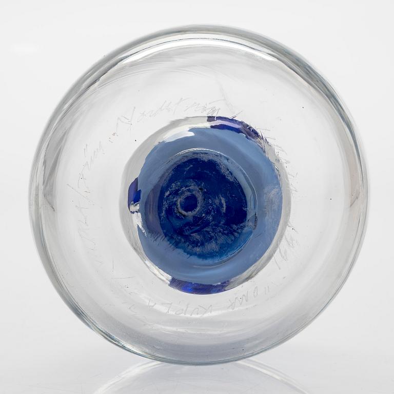 Tiina Nordström, an art glass signed Tiina Nordström, Iittala 1991.