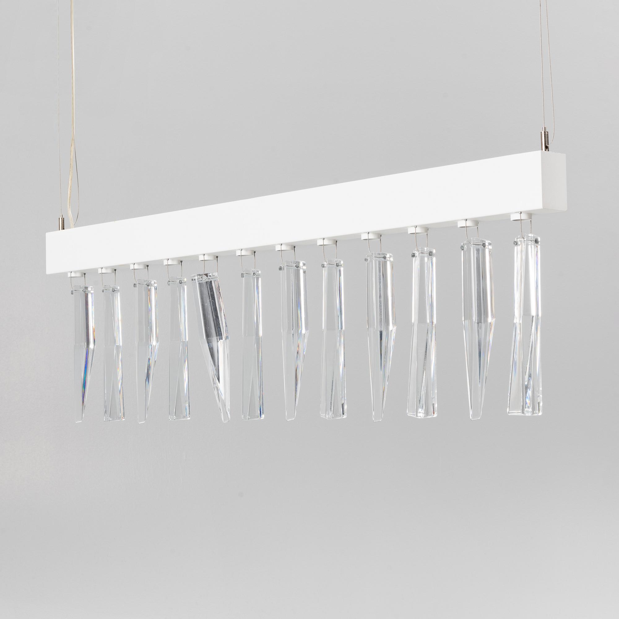 Lena Bergström, a 'Prismi' ceiling lamp, Orrefors & Zero, 2007.
