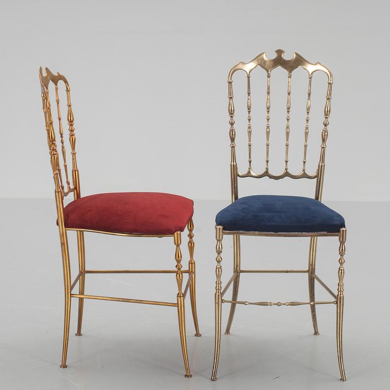 STOLAR, 2 st, troligen Chiavari, Italien, 1900-talets mitt/andra hälft.