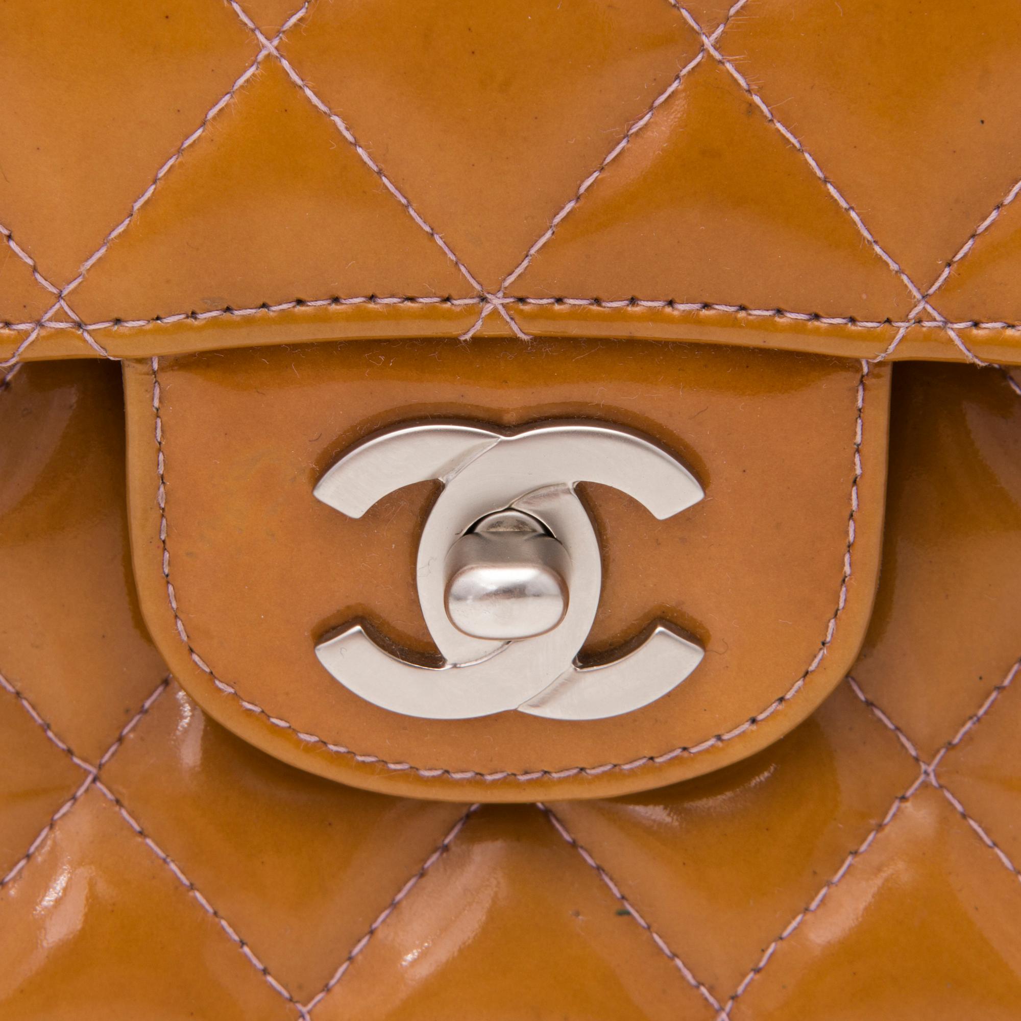 A Patent Leather Double Flap Bag, 2000-2002.