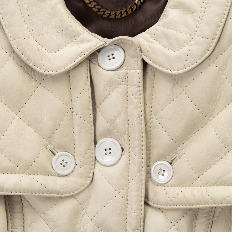 Burberry, a quilted lambskin jacket, size 38.