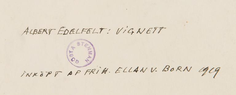 ALBERT EDELFELT, KUVITUS ATENEUM LEHTEEN NRO 98.