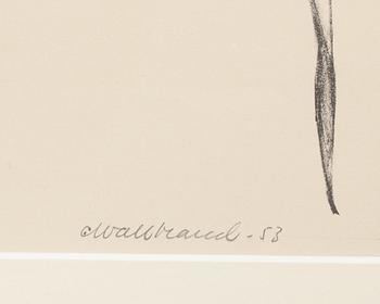 CLAES LENNART WALLBRAND , litografi, signerad och  numrerad 81/100.