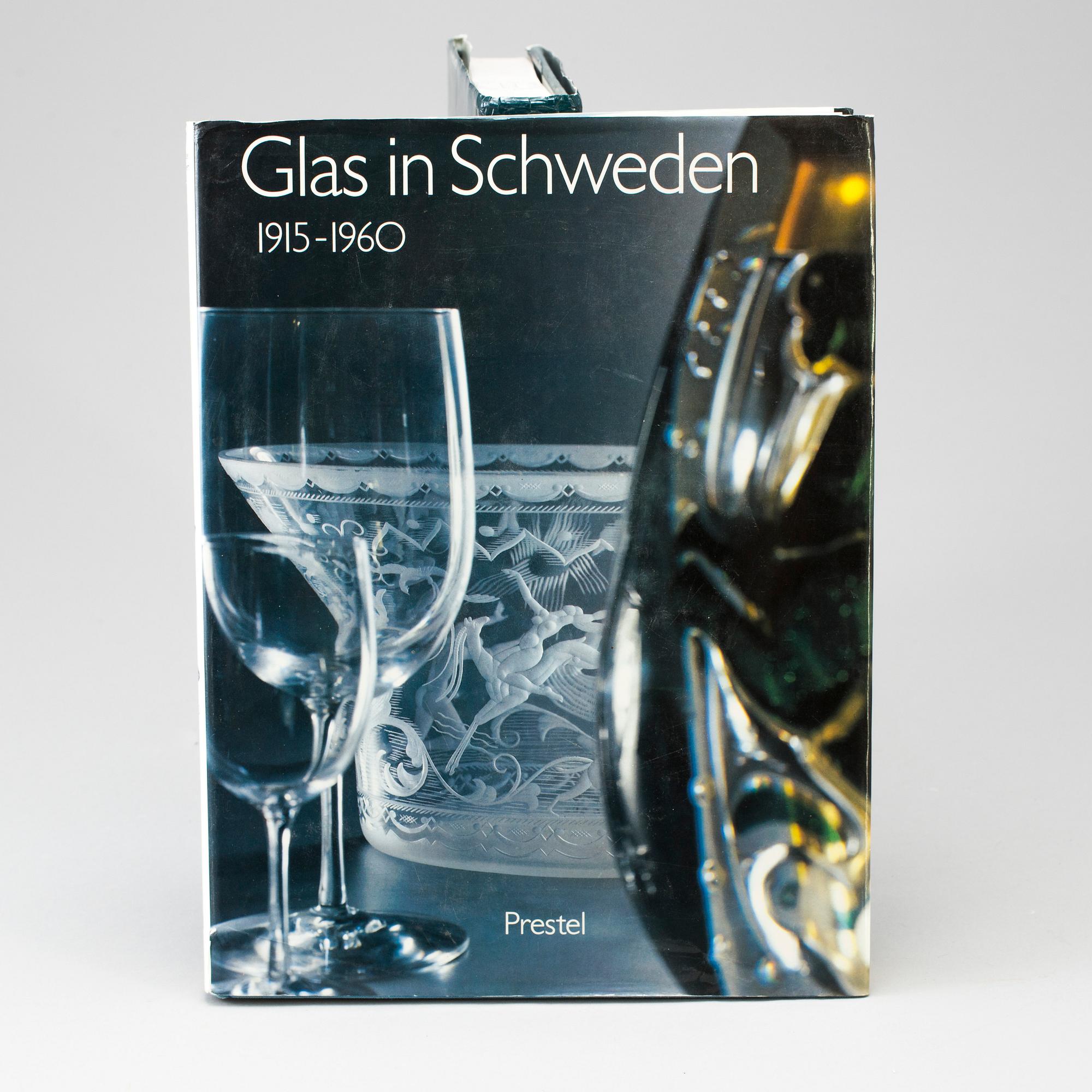 a lot of two books about swedish glass, including Glas in Schweden