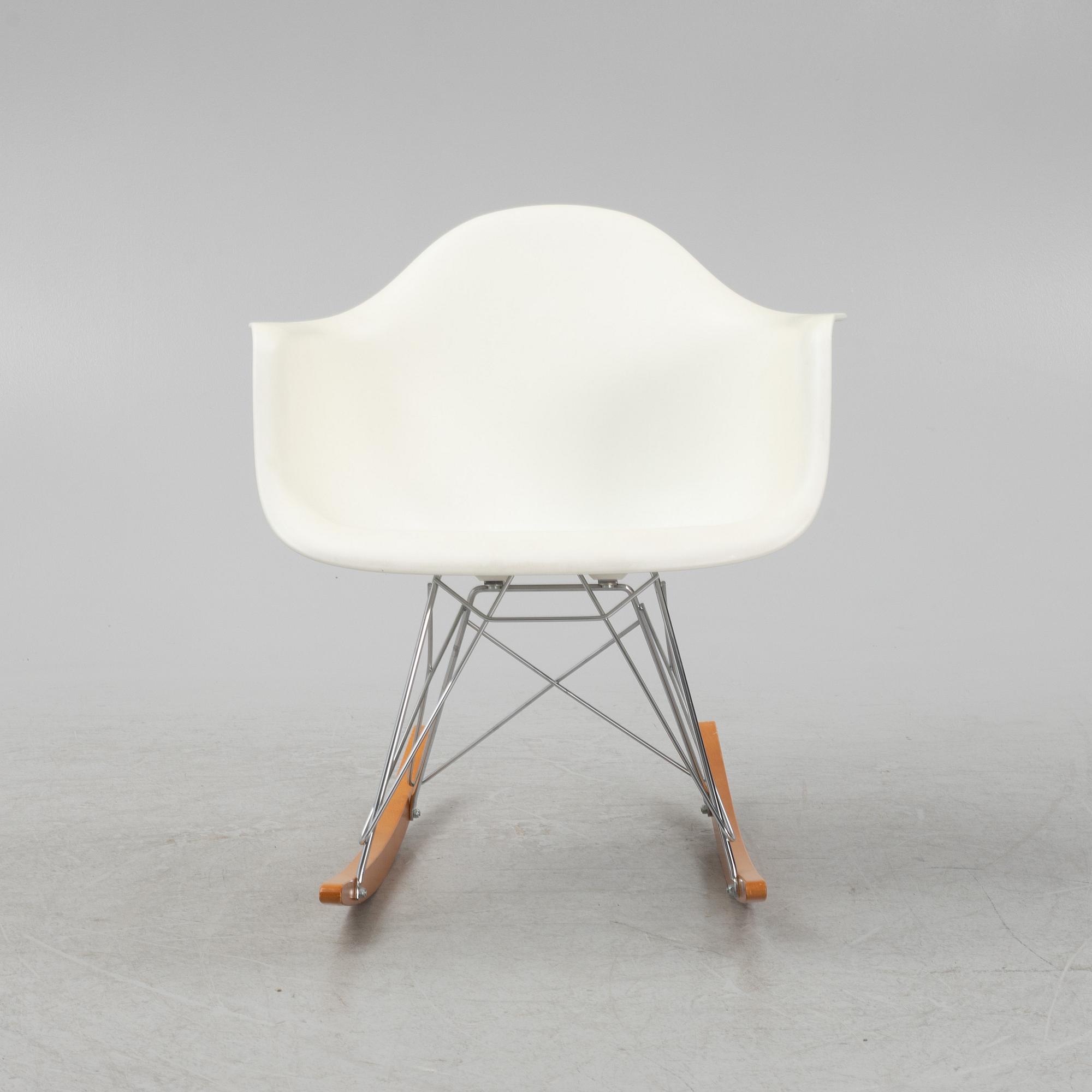 Charles and Ray Eames, rocking chair, "Eames Plastic Armchair RAR", Vitra, 21st century.