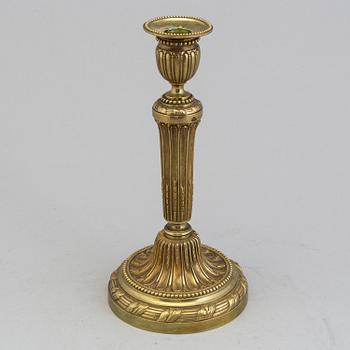 LJUSSTAKE, brons, gustaviansk stil, omkring 1900.