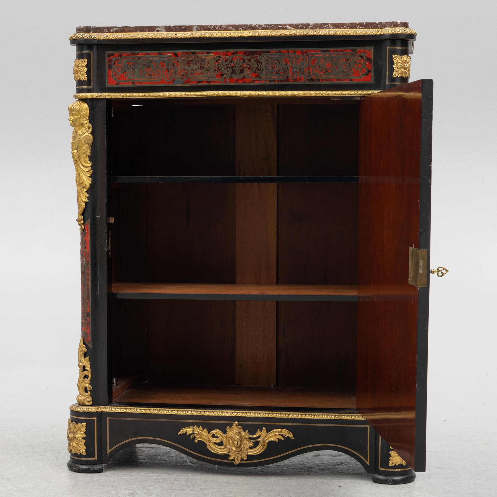 Cabinet, Boulle style, late 19th century.