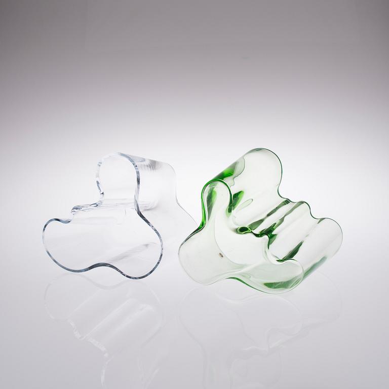 ALVAR AALTO, "Savoy" VASER, 5 st, glas, Iittala.
