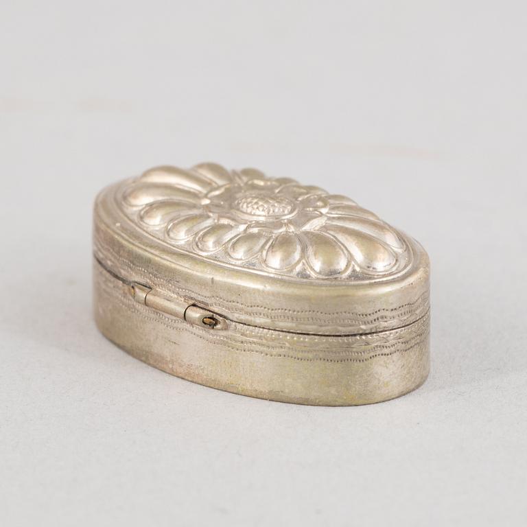 Preciosa, fem delar, silver, proveniens von Rosen, 18/1900-tal.
