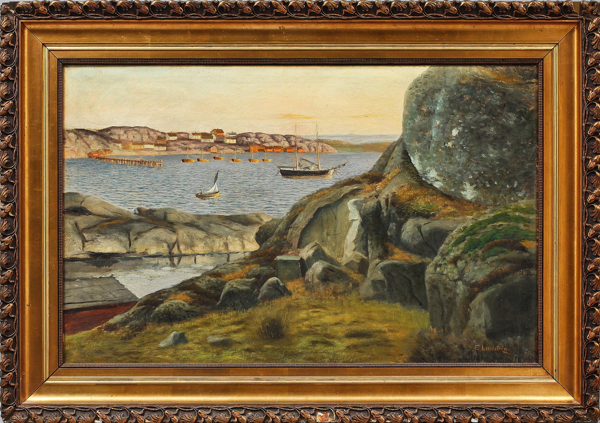 FRITZ LINDSTRÖM, olja på duk, sign.