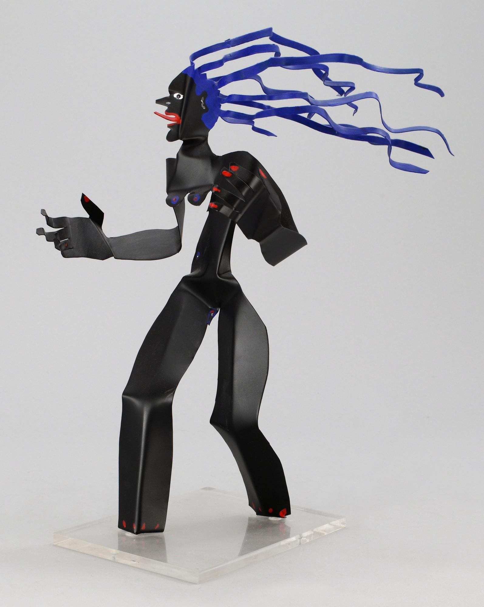 Timo Solin, Kvinna med blått hår.