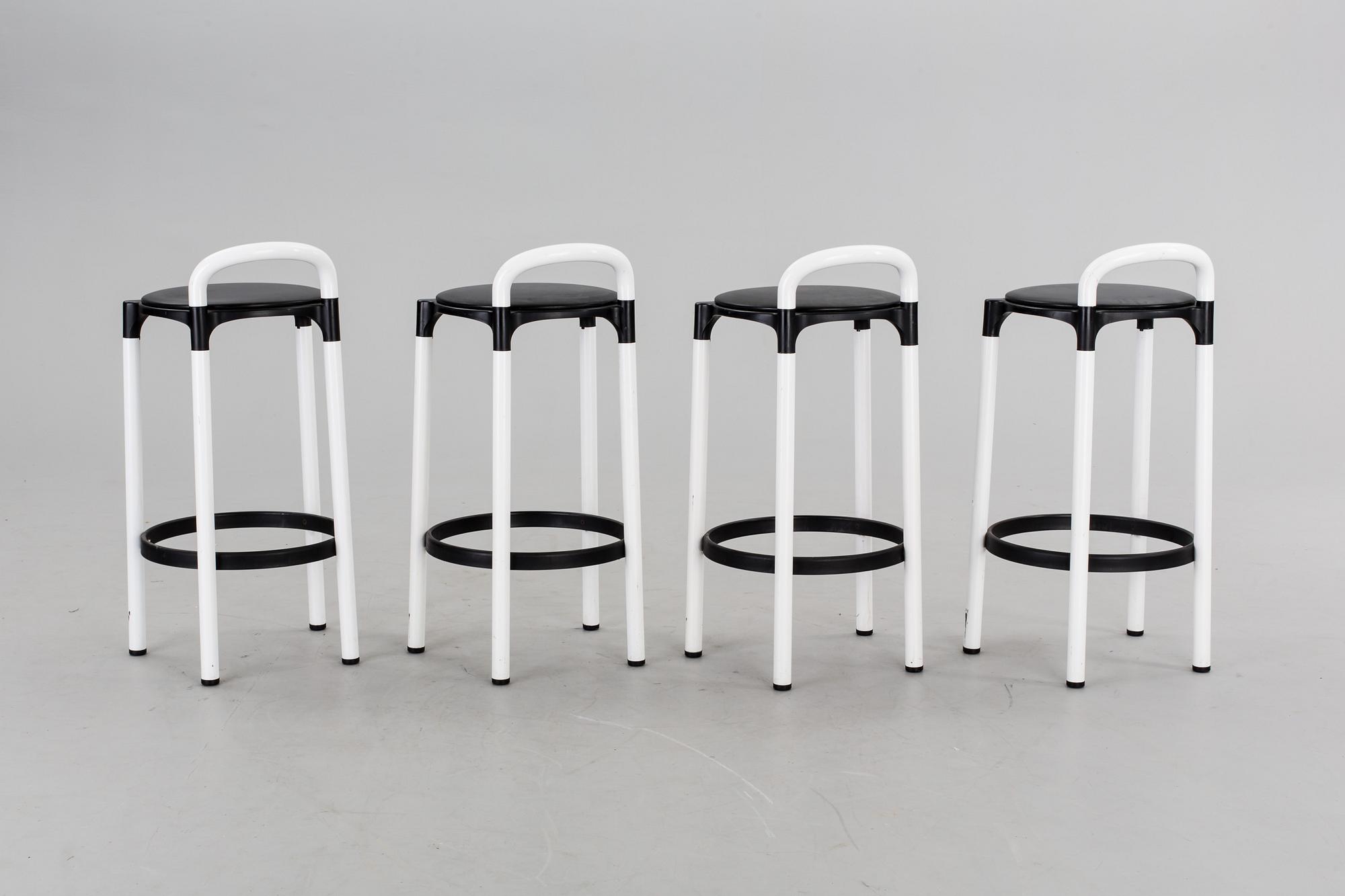 BARSTOLAR, 4 st, Anna Castelli-Ferrieri för Kartell.