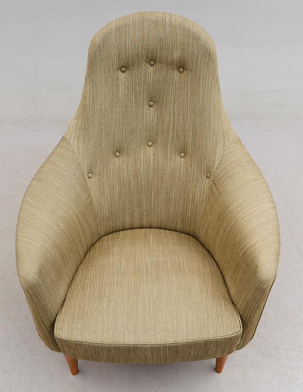 FÅTÖLJ, Stora Adam, Kerstin Hörlin-Holmqvist, för Triva-serien, NK Nordiska Kompaniet, 1950-/60-tal.