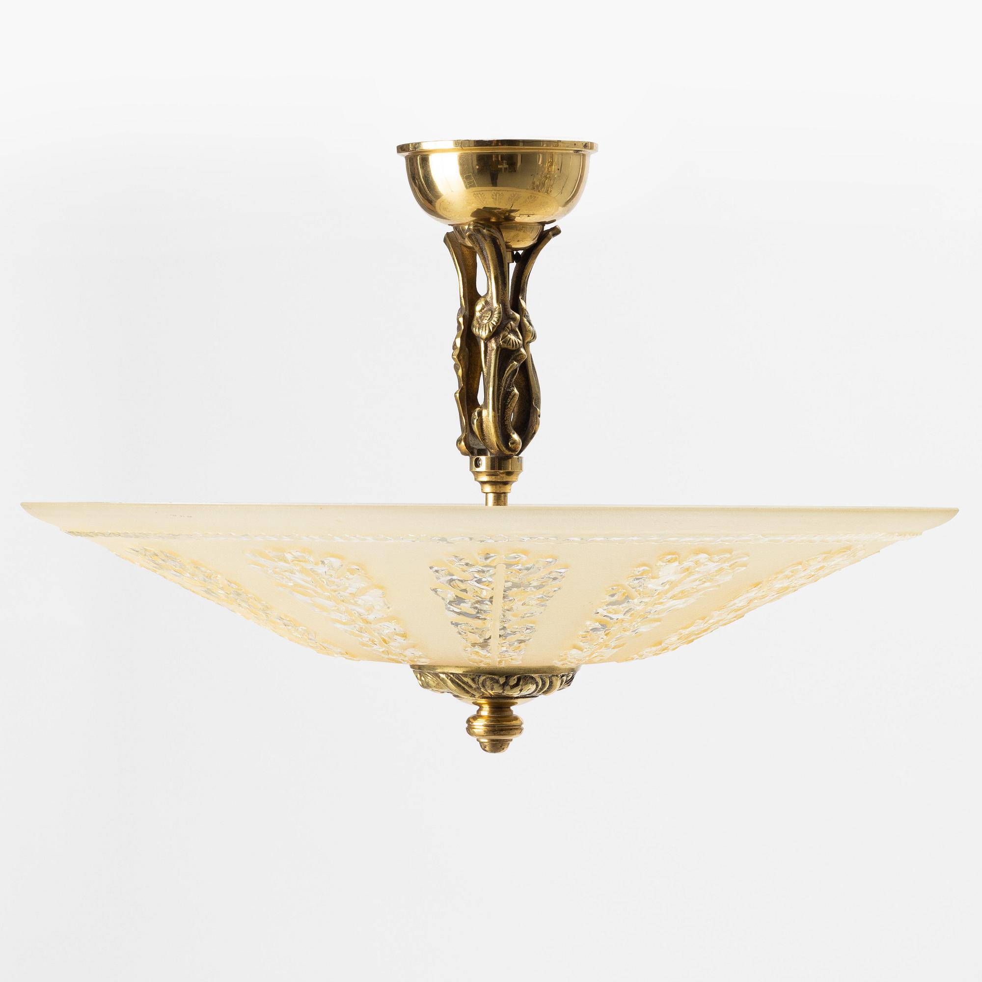 Ceiling light, 1940s.