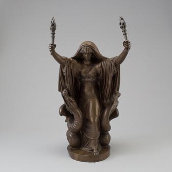 JOHAN TOBIAS SERGEL, efter, skulptur, brons, 1900-tal.