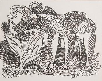 MARTIN EMOND, 4 st, akvareller, signerade.