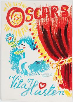 OLLE OLSSON-HAGALUND, posters/utställningsaffisher, 8 st.
