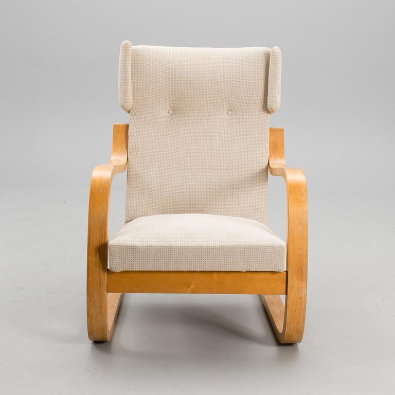 A mid-20th century open armchair model 36/401 for Artek, Finland.
