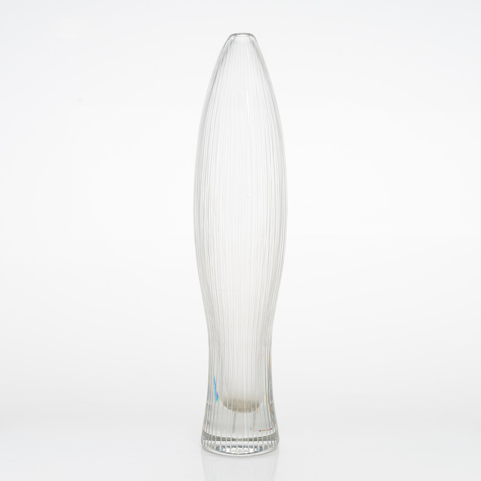 Tapio Wirkkala, maljakko, malli 3561, signeerattu Tapio Wirkkala Iittala -55.