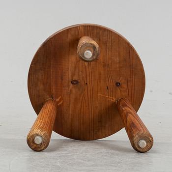 Axel Einar Hjorth, a stained pine "Utö" stool, for Nordiska Kompaniet Sweden.