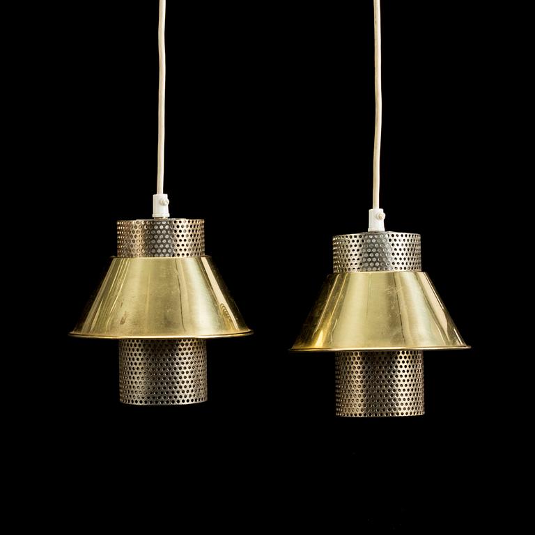 A pair of 'T766' ceiling lights by Hans-Agne Jakobsson, Markaryd, late 20th century.