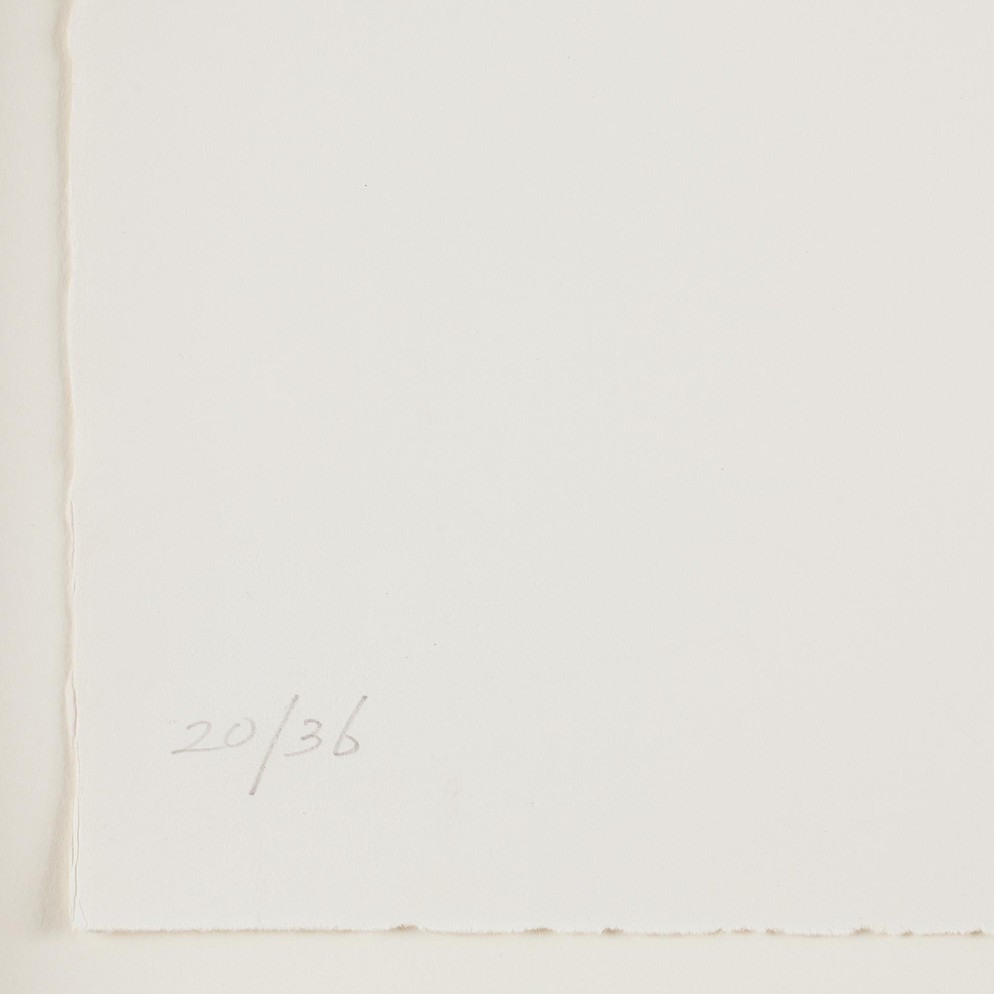 Joel Shapiro, pochoir i färg, 1990. Signerad och numrerad 20/36.