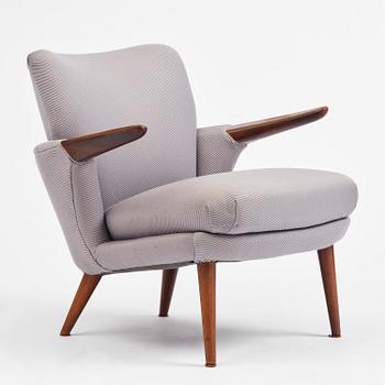 Ib Kofod-Larsen, a rare armchair model 423, Christensen & Larsen, Denmark, 1950s.