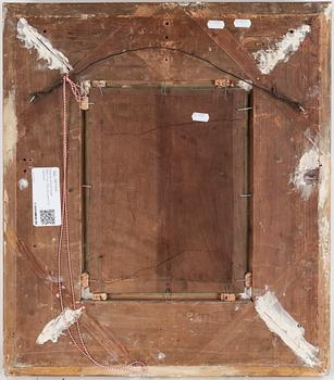 OKÄND KONSTNÄR 1800-TAL, Olja på pannå, ej signerad.