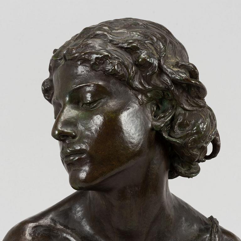 Paul de Vigne, after. Sculpture. Signed and dated 1877. Bronze, height 65 cm.