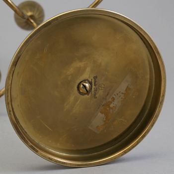 GUNNAR ANDER, kandelabrar, ett par, mässing, Ystad-Metall.