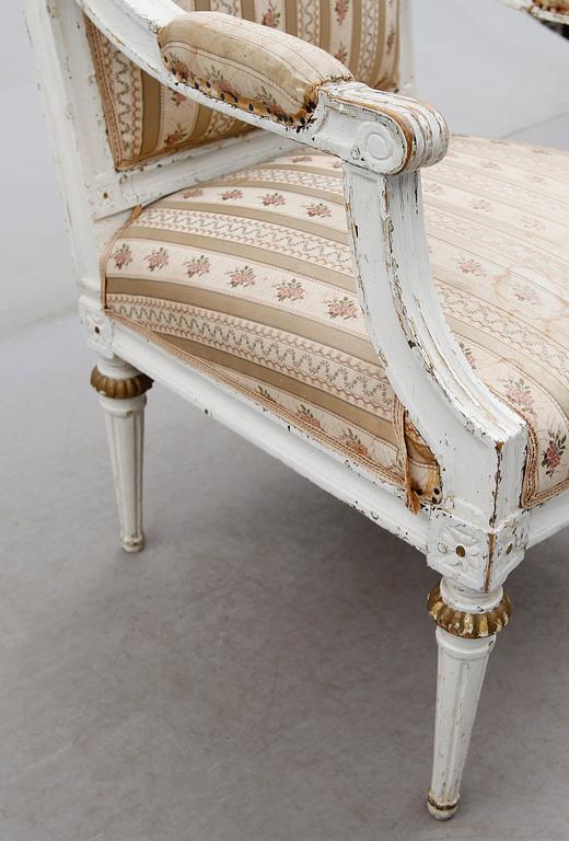 KARMSTOL, gustaviansk, 1700-tal.