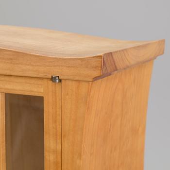 JAMES KRENOV, a cherry wood 'Pagoda' cabinet from 1971. Signed with monogram JK.