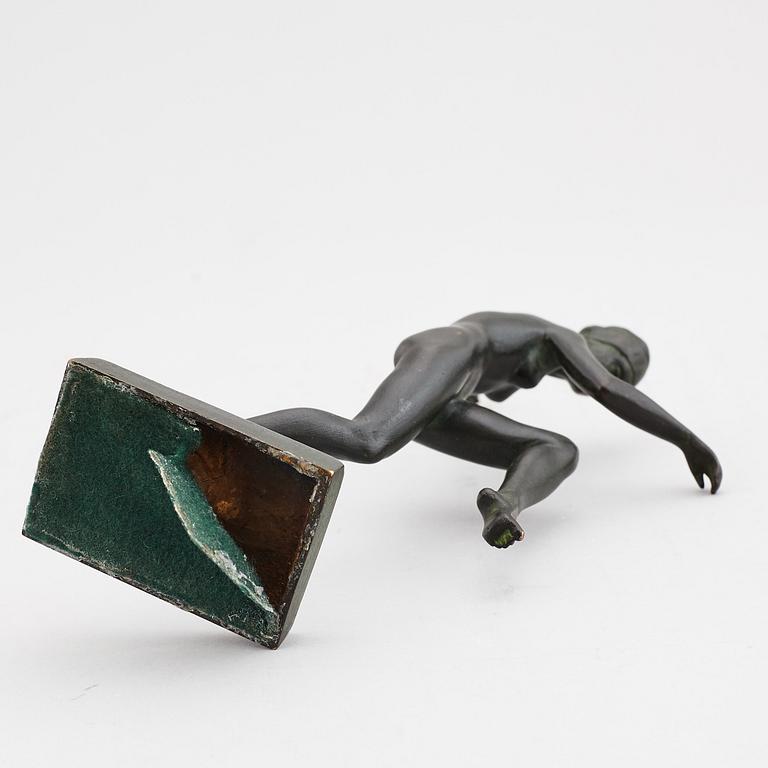 ARVID KNÖPPEL, Skulptur, brons, signerad och daterad -24. Gjutarstämpel. Höjd 20,5 cm.