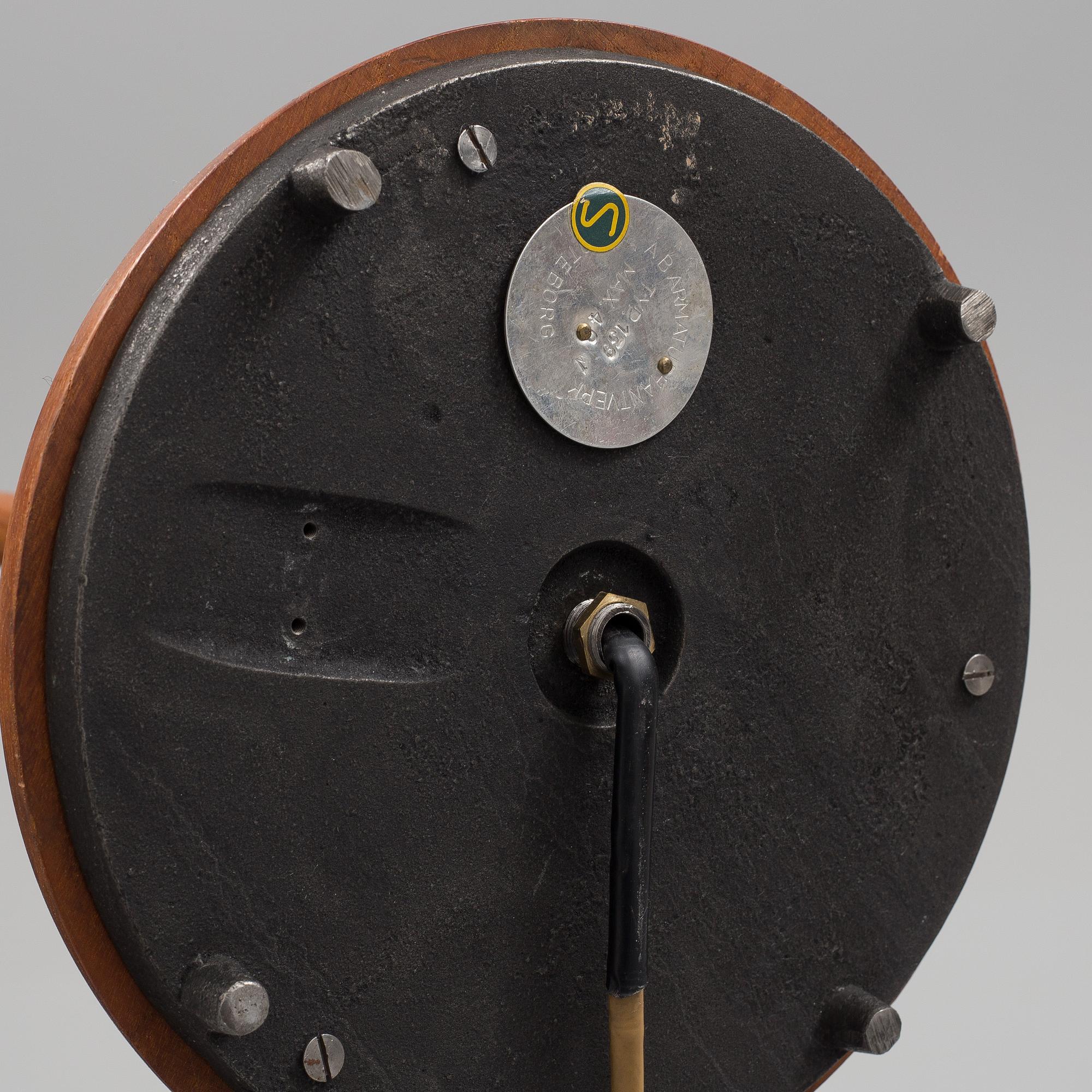 A teak standard light from AB Armaturhantverk, Göteborg, 1950's/60's.