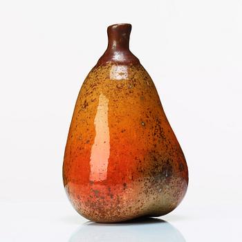 Hans Hedberg, a faience sculpture of a pear, Biot, France.