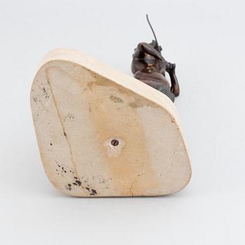 Unknown artist 20th Century. Sculpture. Bronze. Signed with initials V.G. Geight 25.5 cm (incl base 39 cm).