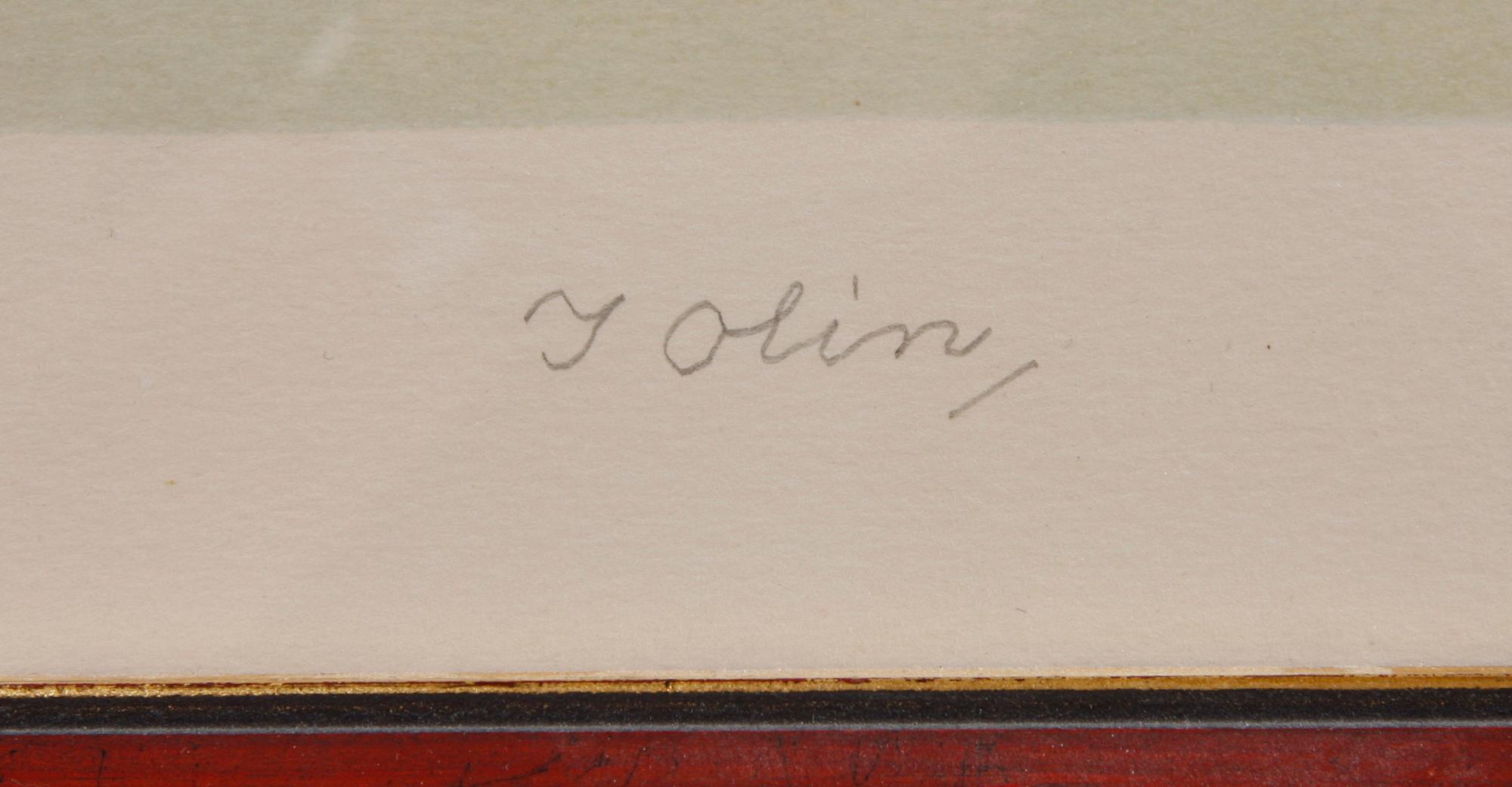 JOLIN, EINAR, färglitografi, sign o numr 220/360.