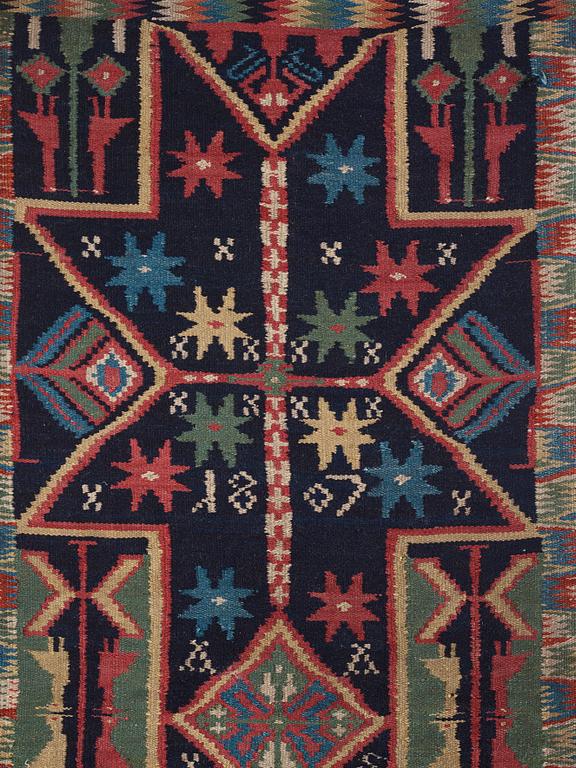 Åkdyna, rölakan, ca 106 x 44 cm, Skåne 1807, sannolikt Skytts härad.