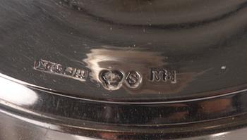 LJUSSTAKAR, ett par, silver, 1938.