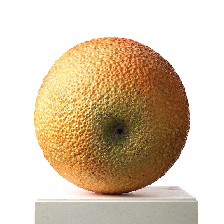 Hans Hedberg, a faience sculpture of a bitter orange, Biot, France.