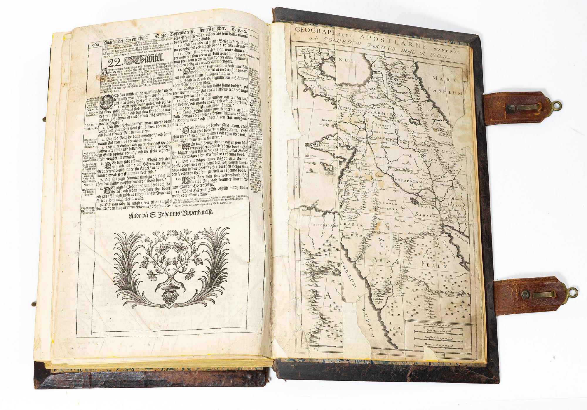 Karl XII:s stora kyrkobibel, 1702-3, Biblia, thet är all then heliga skrift på swensko.