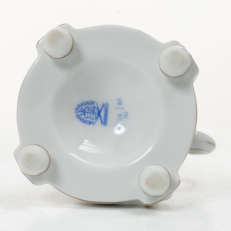 Herend, Bordsdekorationer, nio stycken, porslin, 1900-tal.