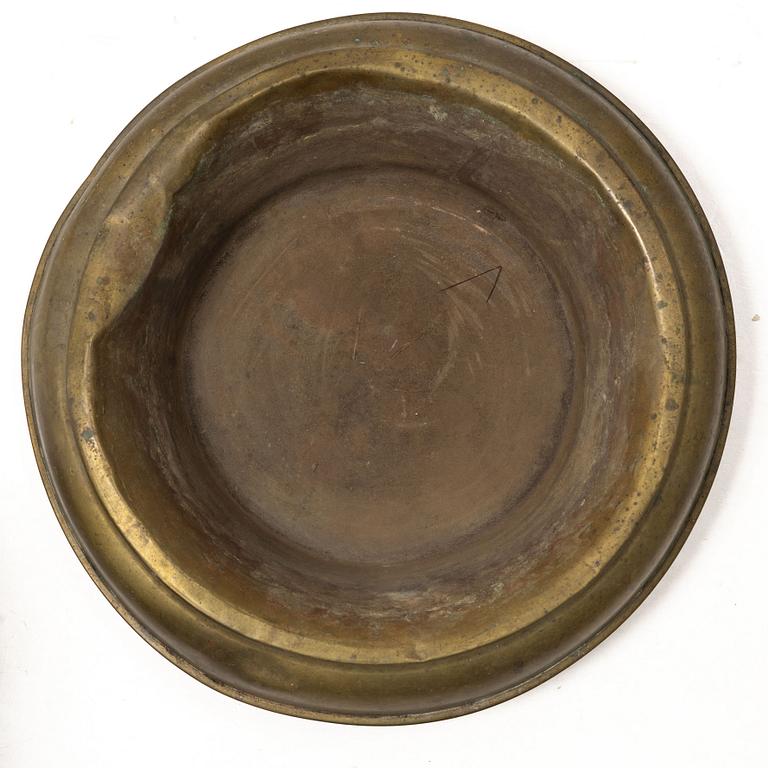 Brasutensilier, 3 delar, omkring 1800.