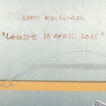Lotti Ringström, mixed media on plate, signed and dated -05.