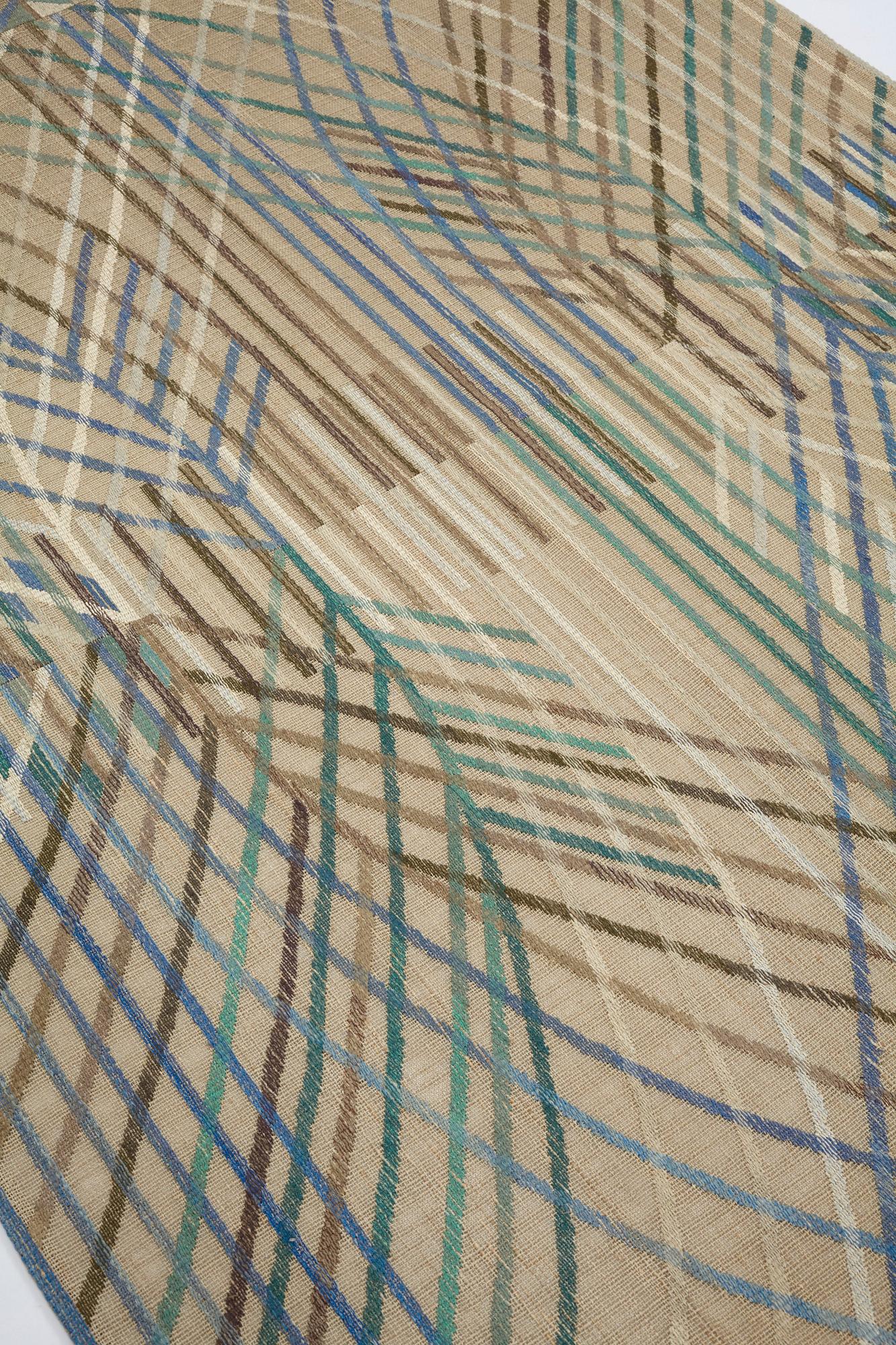 Barbro Nilsson, a drape, "Kärvar", tapestry variant, ca 239-240 x 176,5-177,5 cm, signed AB MMF BN.