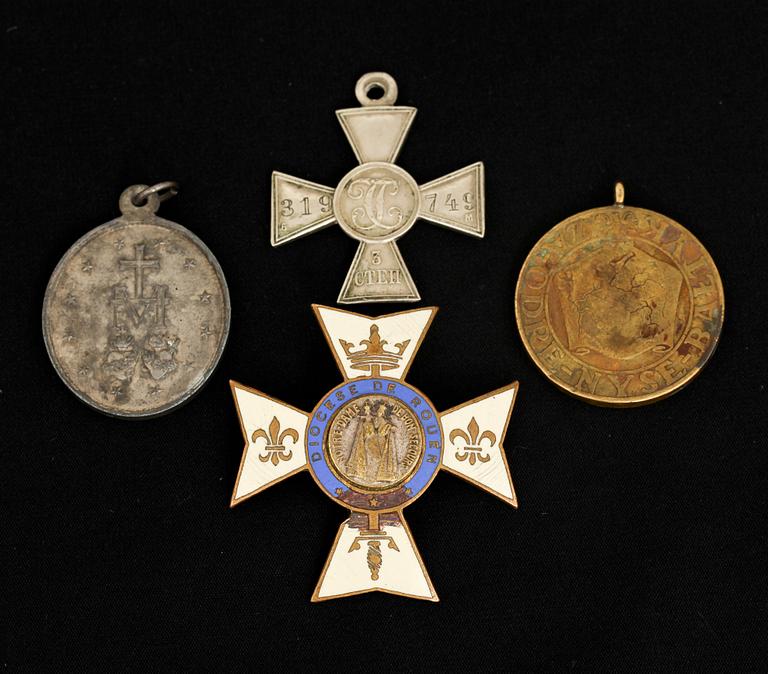 PARTI MEDALJER, 4 st, 1900-tal.