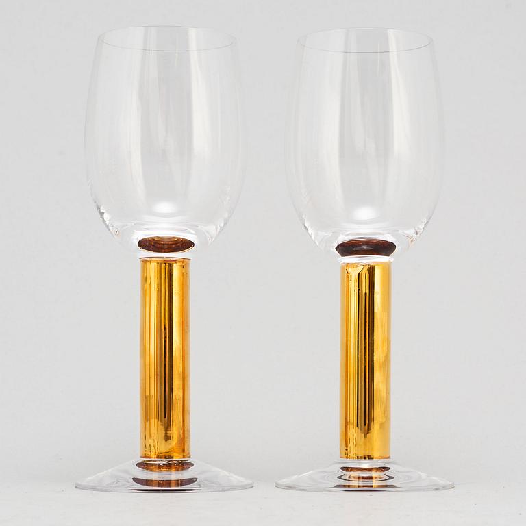 GUNNAR CYRÉN, seven 'Nobel' wine glasses, from Orrefors.