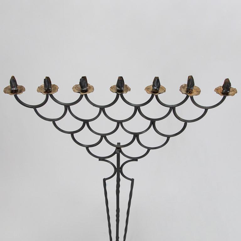 A pair of floor candelabras, made to order from the 1920s.